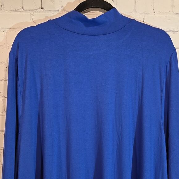 Jessica London plus size 26 blue mockneck top NWT - Picture 7 of 8